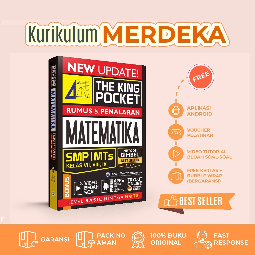 KODE R95J EMC The King Pocket Rumus Dan Penalaran Matematika Smp Mts Kelas Vii Viii Ix Buku KURIKULU