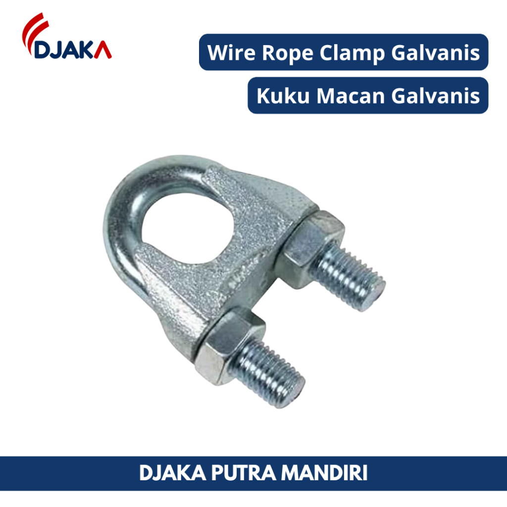 Wire rope clamp / Klem seling / Klem sling galvanis 20 mm