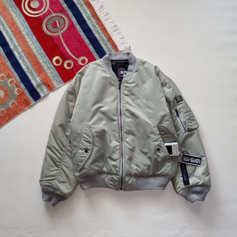 CONVERSE VINTAGE Y2K BOMBER JACKET ORIGINAL 100% #M