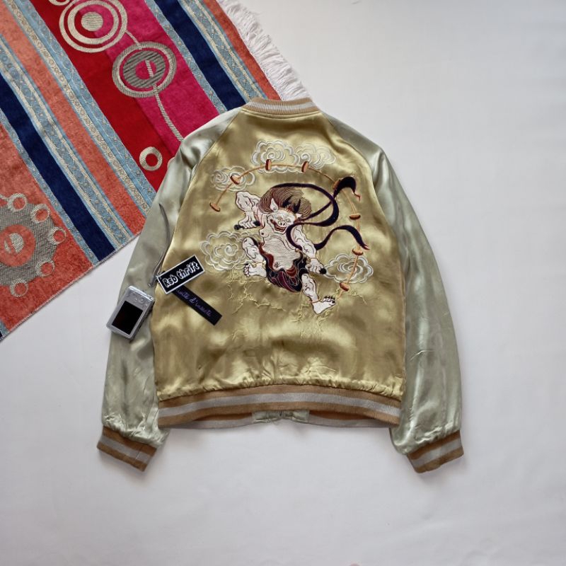 JACKET SUKAJAN RAIJIN FUJIN VINTAGE ORIGINAL 100% #M