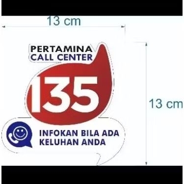 

stiker call center pertamina 135