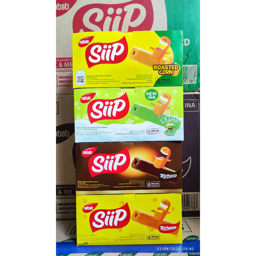 

Nabati SIIP Box isi 20 Sip Richesse Richoco Corn Cocopandan Nisadkc