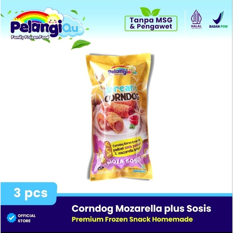 

CORNDOG PELANGI ANAK FROZEN FOOD NATURAL TANPA MSG DAN PENGAWET (MOZA SOSIS)
