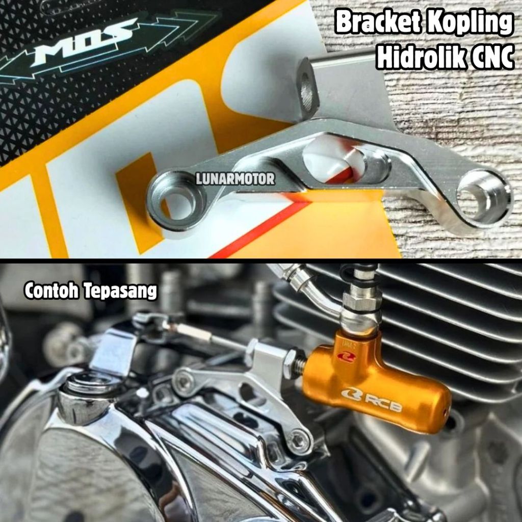 BREKET KOPLING CNC BREKET KOPLING HIDROLIK BRECKET KABEL KOPLING PNP HONDA TEBAL IMPORT MOS