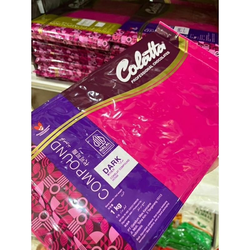 

Collata Professional Dark Chocolate Compound 1kg / Collata Dark Chocolate / Collata Dark Chocolate 1kg / Collata Dark Compound / Collata Dark Coklat / Coklat Batang Serbaguna