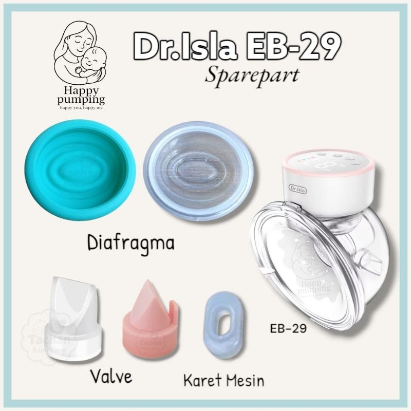 SPAREPART Dr.Isla EB-29 Handsfree/ Valve Dr.isla EB-29 / Diafrgma Dr.Isla EB-29 / Suku cadang pompa 