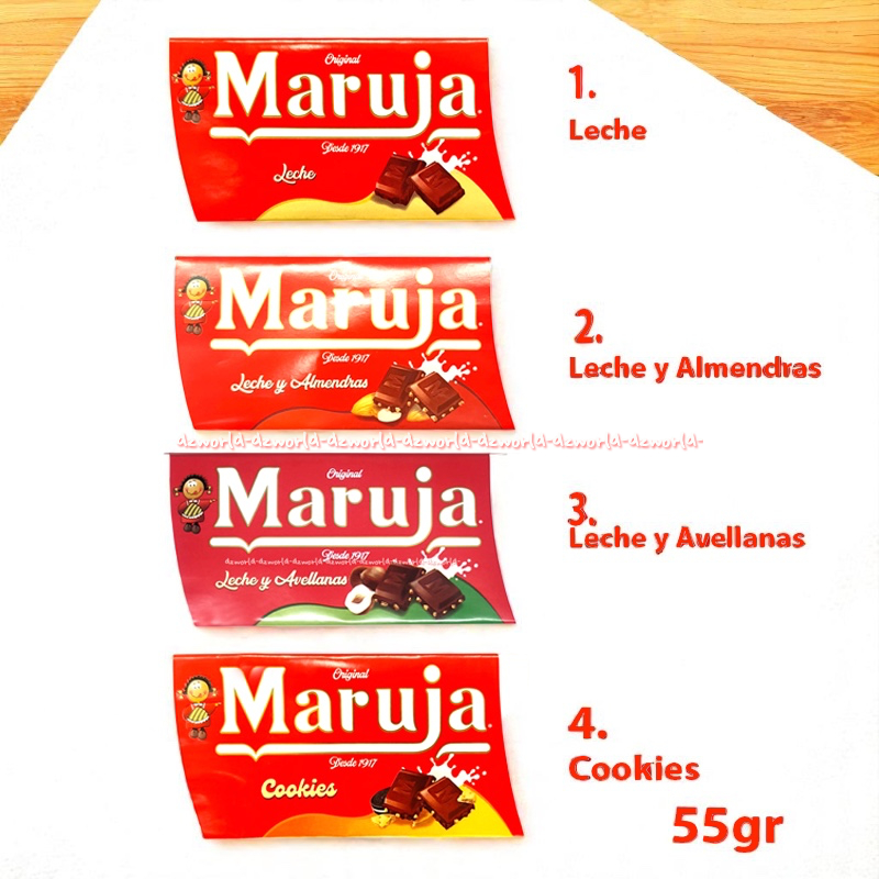 

Maruja Leche 100gr Coklat Susu Laros Chocolate Spain Import Maruya Coklat Almond Hazelnut Dan Cookies Milk