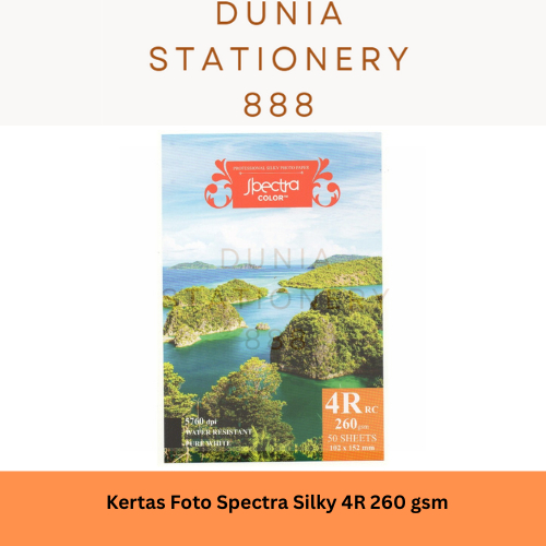Paper Photo / Kertas Foto Spectra Silky 4R / Jumbo / 4 x 6 inch