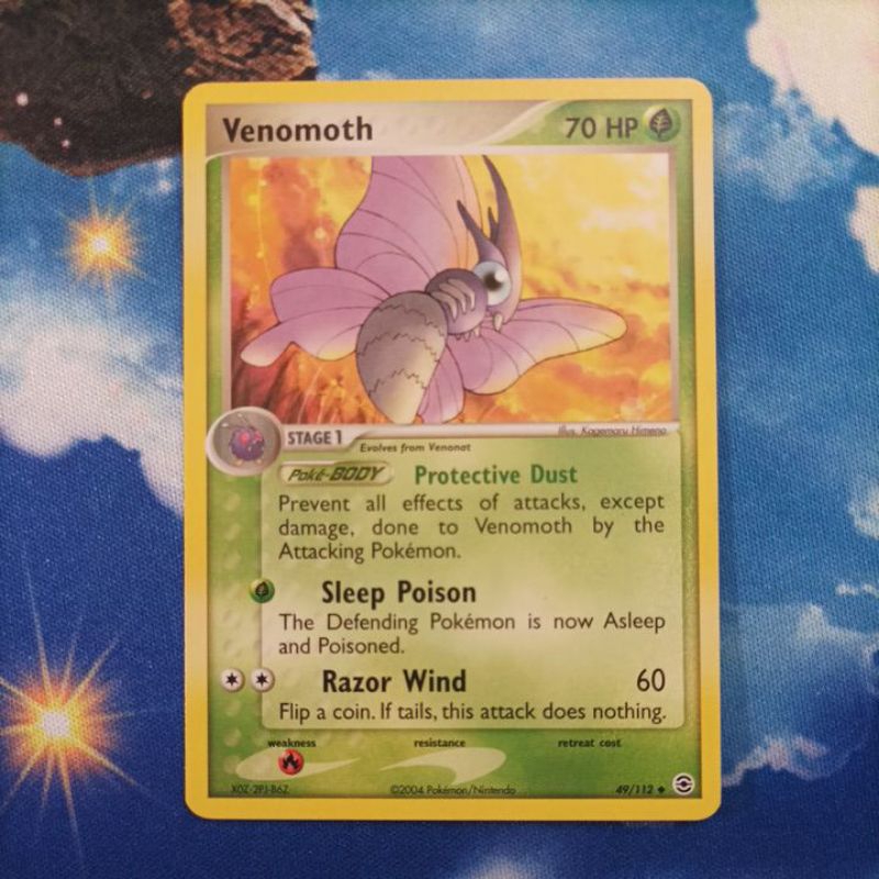 POKEMON VENOMOTH FIRE RED LEAF GREEN UNCOMMON NON FOIL SINGLE