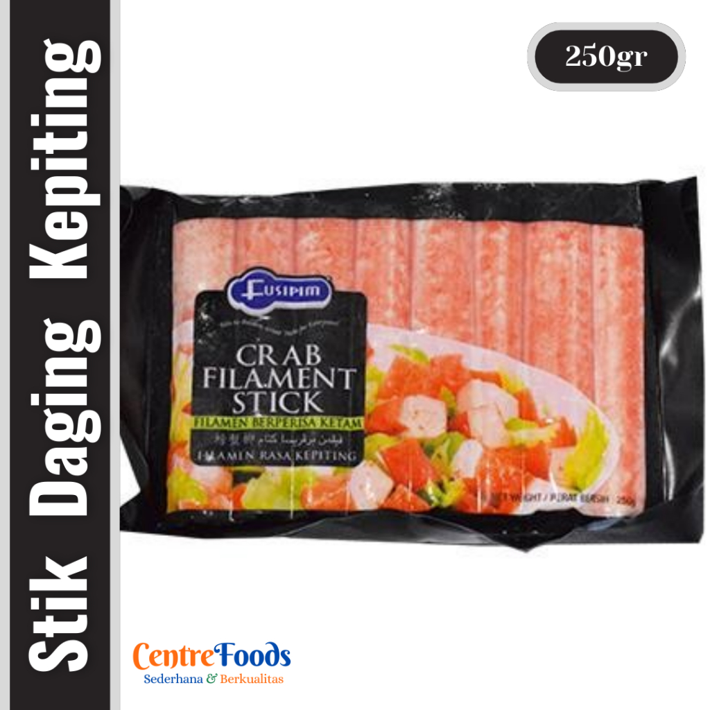 

Stik Daging Kepiting - Crab Stick FUSIPIM | 250gr [ Harga Per BKS ]