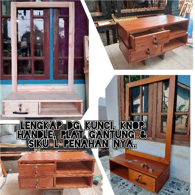 LACI SALON LACI BARBERSHOP LACI PANGKAS RAMBUT LACI POTONG RAMBUT LACI KAYU RAK KAYU LEMARI PANGKAS 