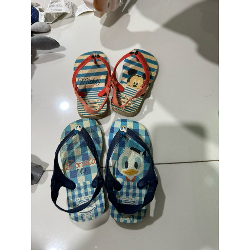 PRELOVED - GET 2 Havaianas Baby Sandal Prewalker Size EUR 24 dan 25/26