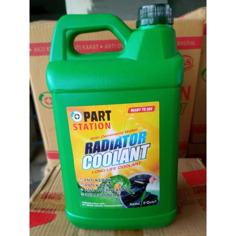 COOLANT -KOLANT RADIATOR HIJAU 5 LT