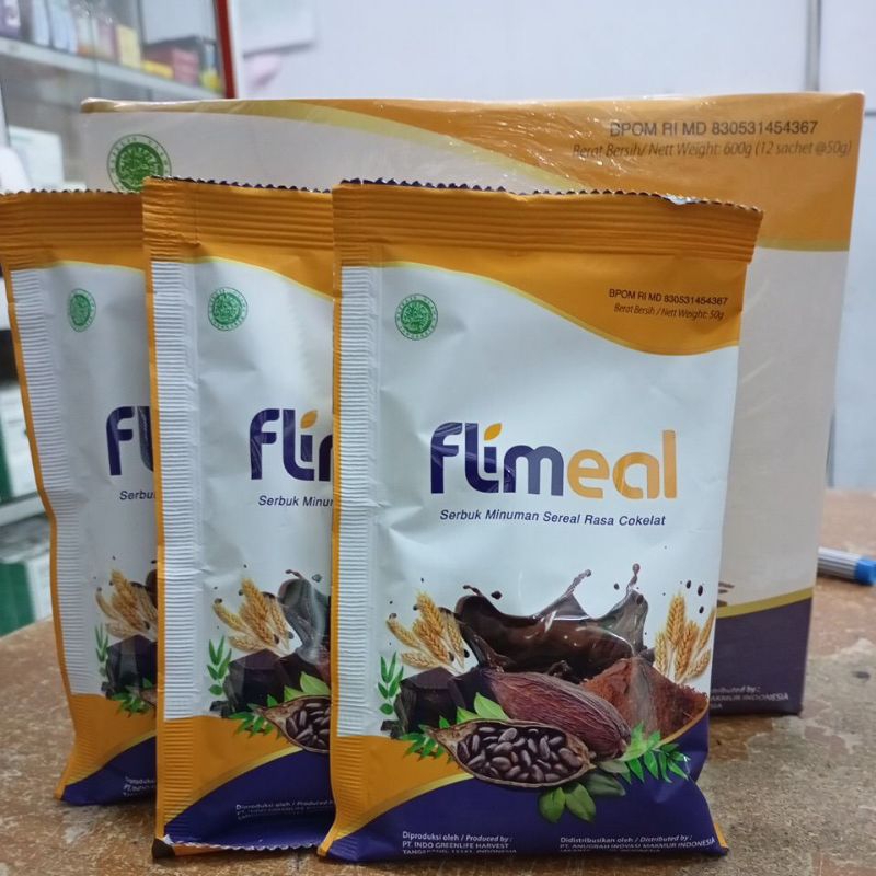 

Flimeal rasa cokelat isi 12sachet