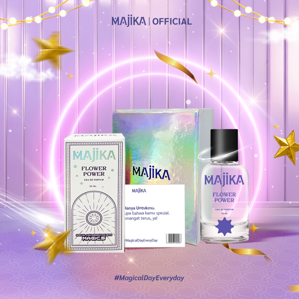 MAGIC5 x MAJIKA Aura Kit Gift Box |KADO ULANG TAHUN|HANYA UNTUKMU|SELAMAT | [Flower Power EDP + Box 