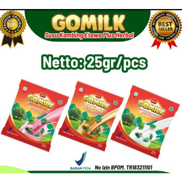 

Susu Kambing Etawa plus Herbal GoMilk Sachet