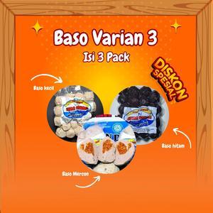 

Varian 3 pack Baso Sinarbahari Kecil isi 25+ Hitam isi 20 + Mercon isi 4