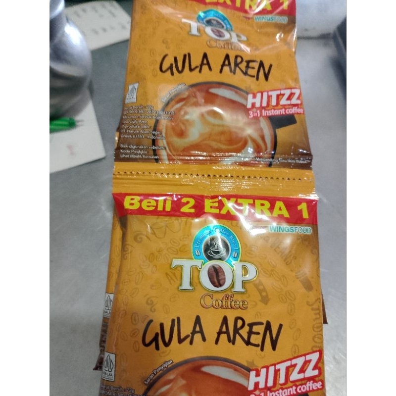 

kopi top gula aren kemasan renceng isi 15 pcs
