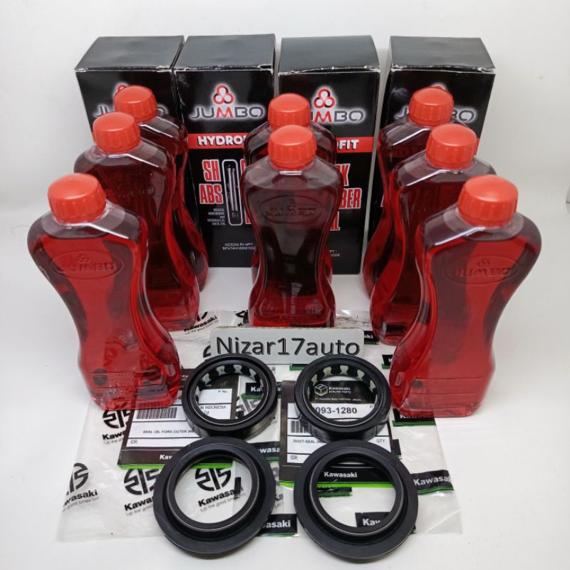 SEAL SHOCK+SEAL TUTUP ABU+OLI SHOCK NINJA 250 FI NINJA 250 KARBU NINJA 250 INJEKSI ORI