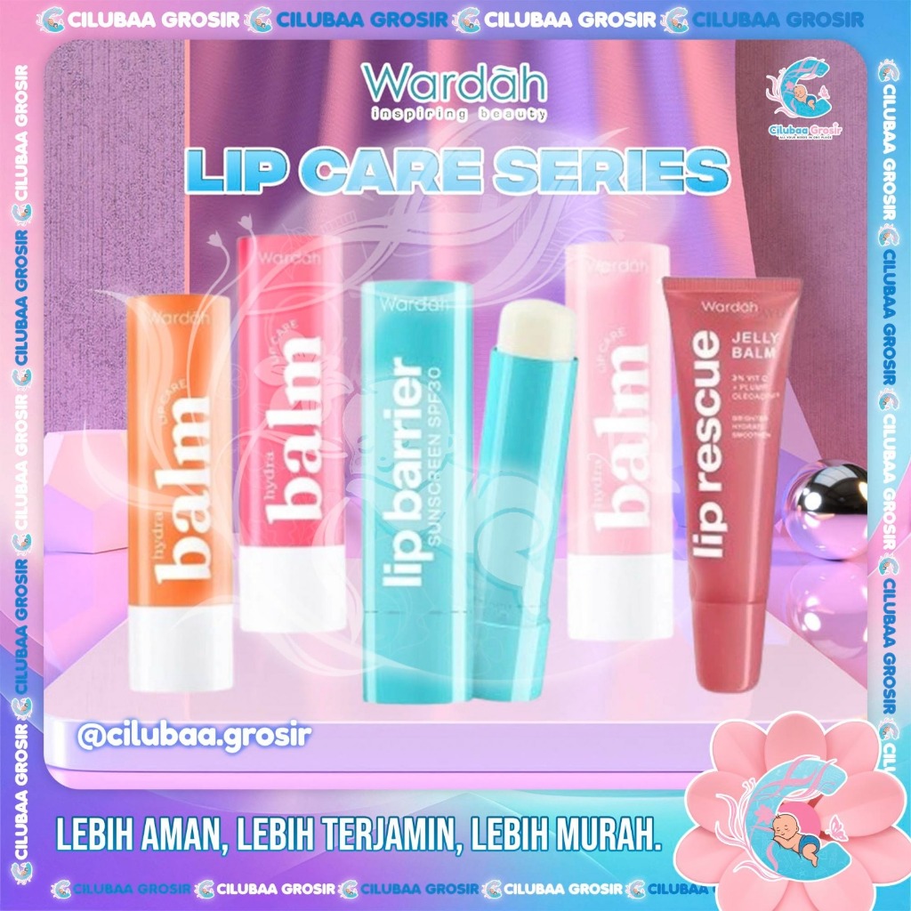 WARDAH Lip Care Series || Hydrabalm Lip Care || Lip Barrier Sunscreen SPF 30 PA+++ || Lip Rescue Jel