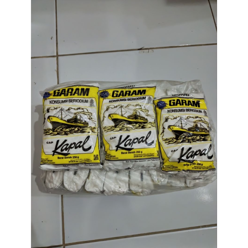 

Garam dapur cap KAPAL berat bersih 250g