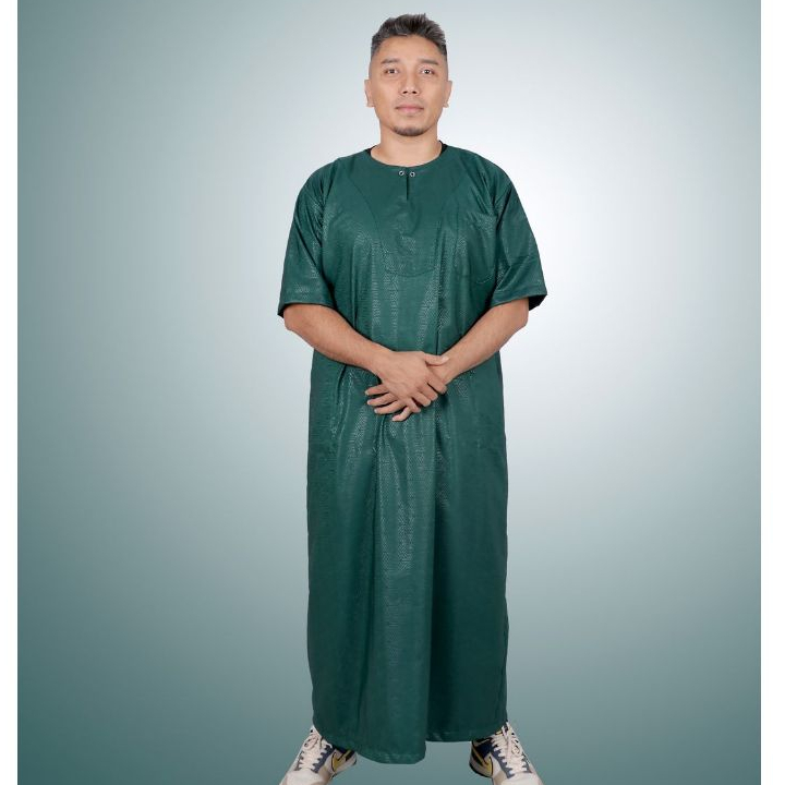Baju Gamis Pria Nabawi Jubah Muslim Matt Embose Modern Import