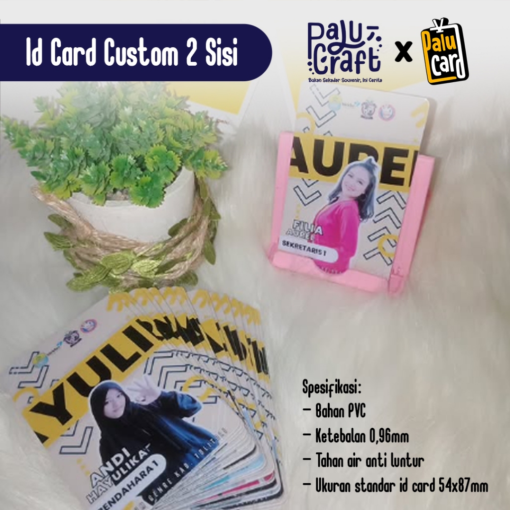 

Cetak Id Card Bahan PVC TEBAL 0,96mm (Free Design)