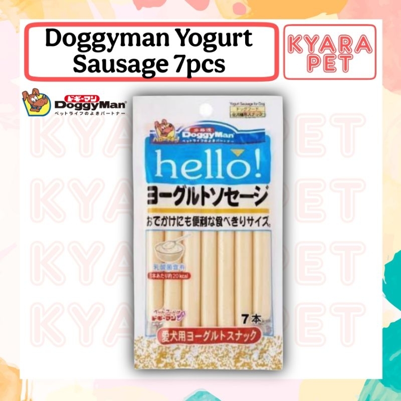 CEMILAN ANJING DOGGYMAN SNACK YOGURT SAUSAGE ISI 7