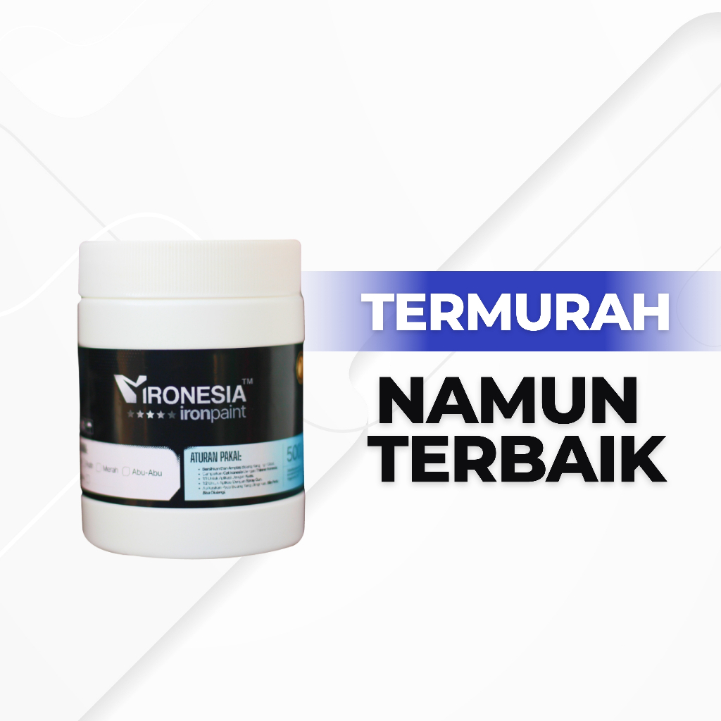 Cat besi pagar anti karat Ironesia Tahan bakar panas untuk galvanis besi hitam glossy doff  cepat ke