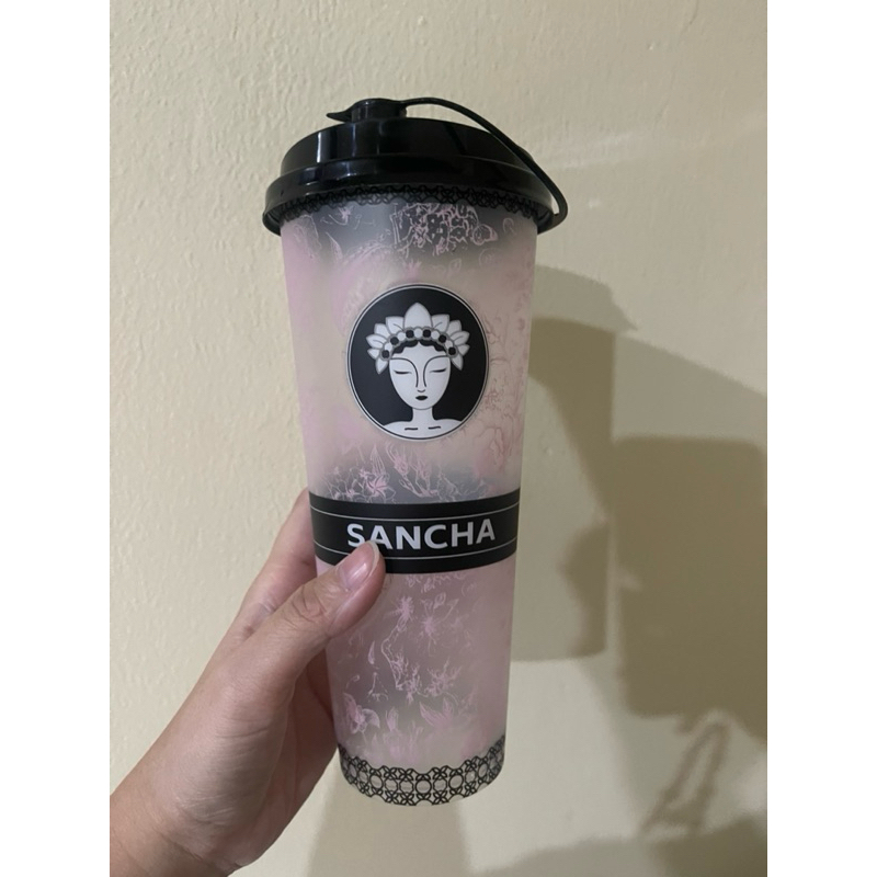 Gelas Plastik Sancha Pink