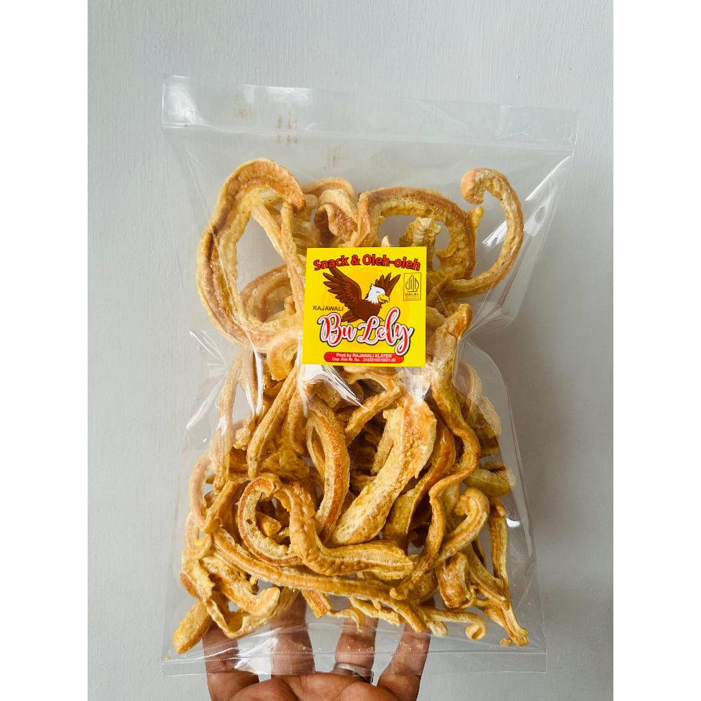 

100gr KERIPIK SURI TULANG IGA SAPI / KERIPIK TULANG RAWAN SAPI/ KRECEK SAPI / RAMBAK TULANG MUDA SAPI PREMIUM GRADE A OLEH OLEH KHAS KLATEN RAJAWALI BU LELY
