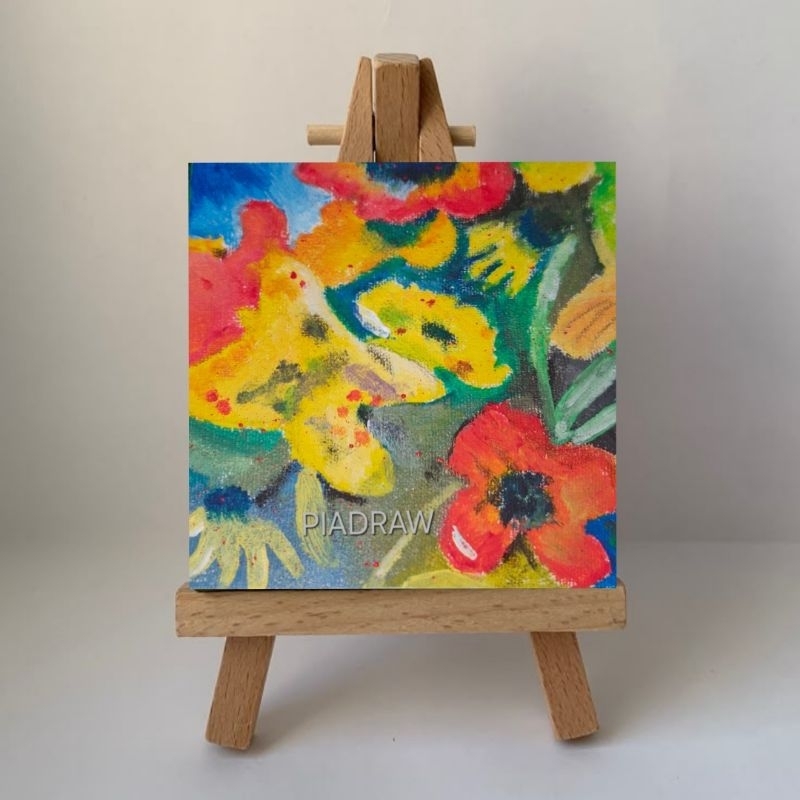 

adrianne lenker lukisan kanvas 10×10 handmade asli (BUKAN printing)