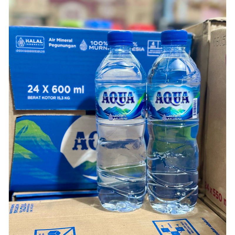 

Aqua tanggung 600ml 1 karton isi 24