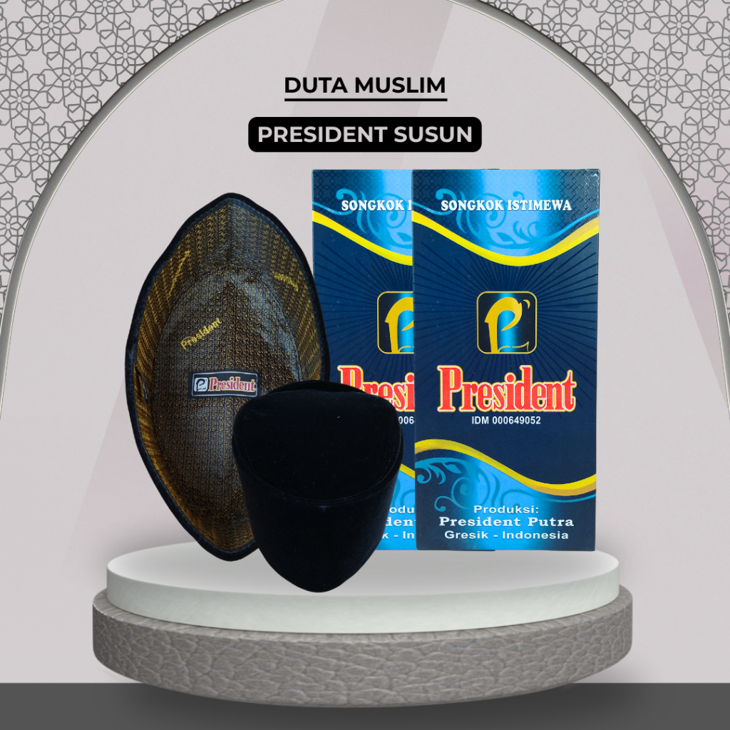 Songkok President Susun Kopyah Nasional Merk President Premium