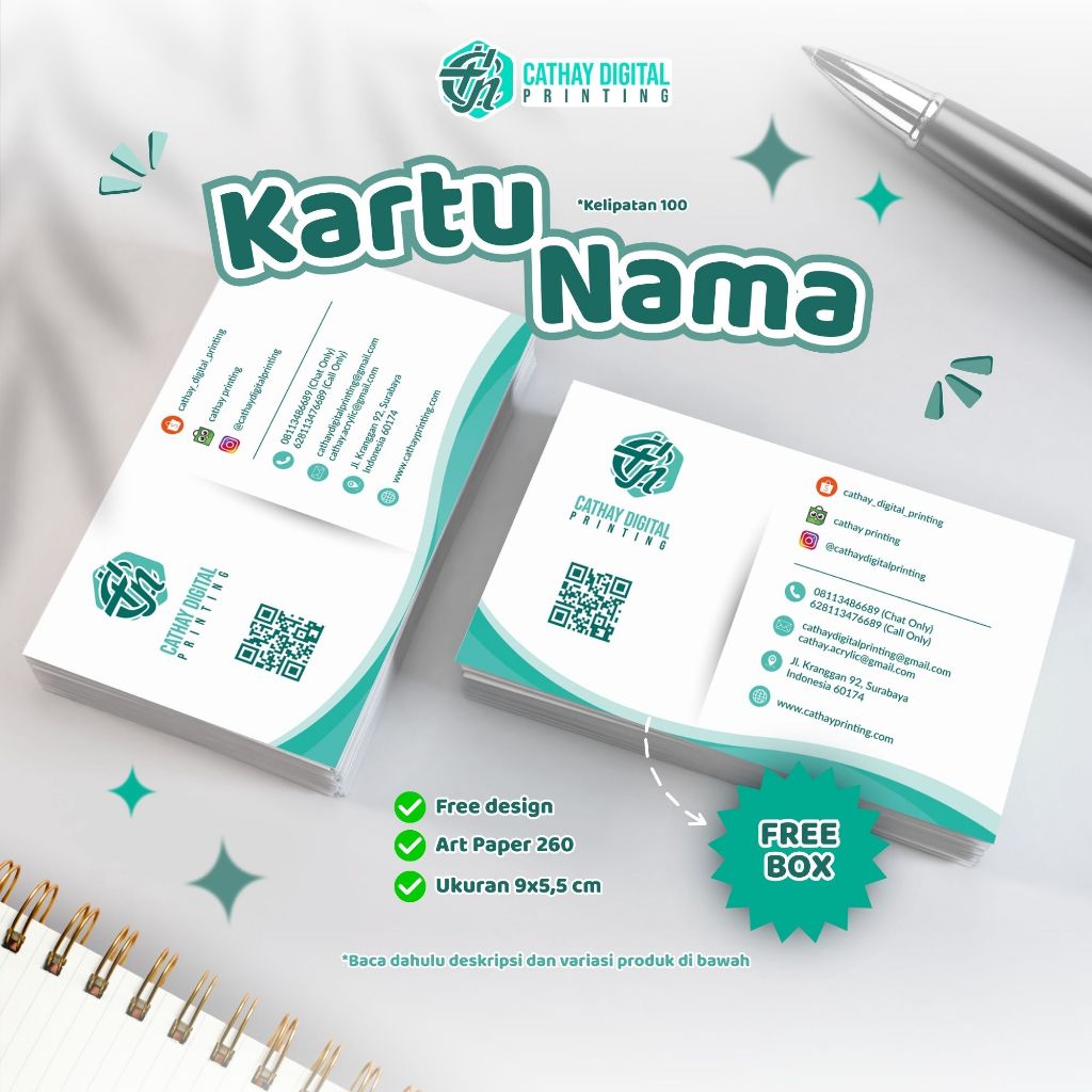 

Kartu Nama (FREE BOX)