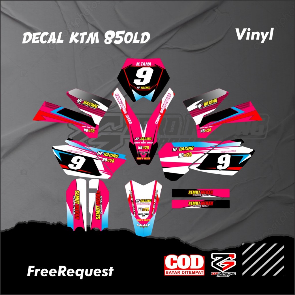 DECAL STICKER KTM 85 OLD FULL BODY DECAL KLX KTM 85 OLDDECAL STIKER VARIASI KTM 85 OLD
