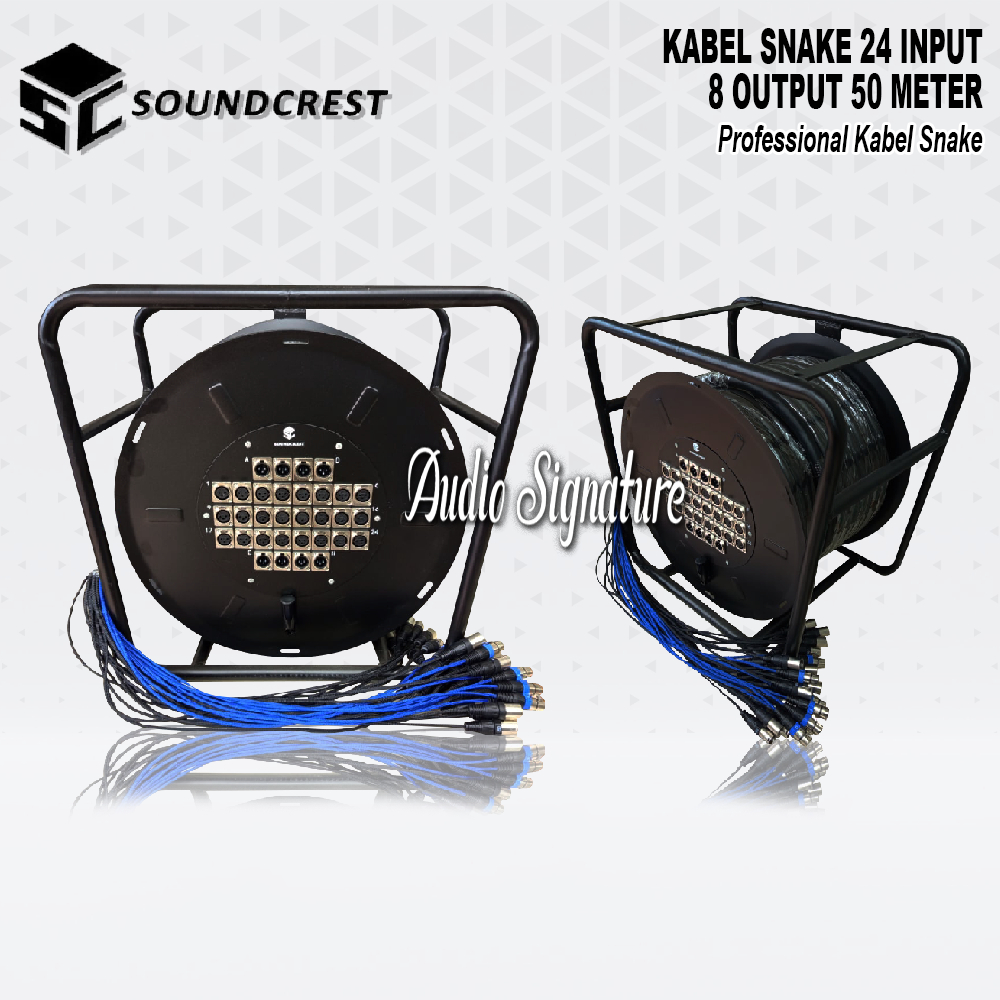 Snake Cable Kabel Snake 32 Channel SOUNDCREST 24 Input 8 Output 50 Meter Original