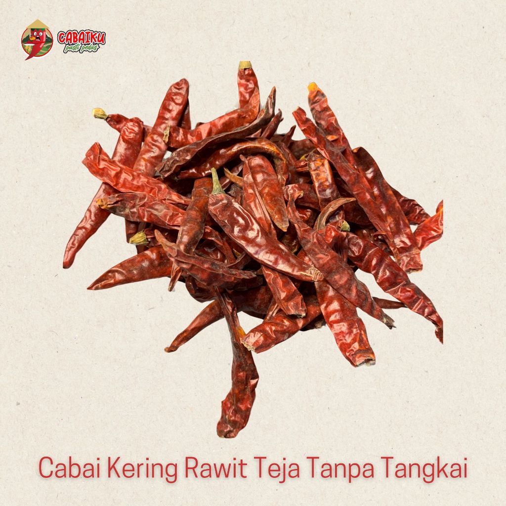 

Cabai Kering Rawit Teja Pedas Tanpa Tangkai