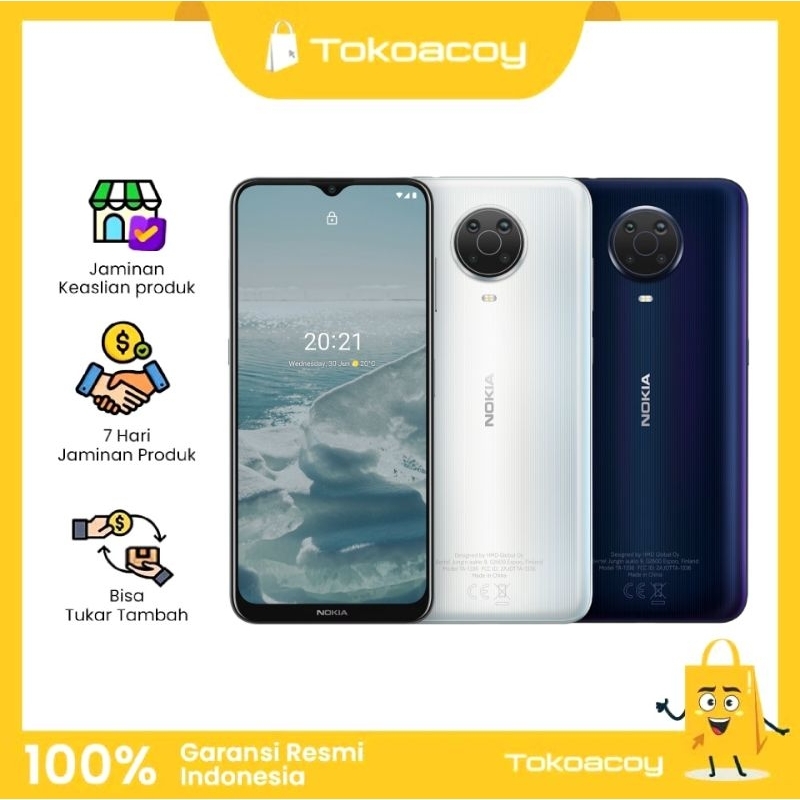 Nokia G20 4/64GB Resmi Mulus Fullset