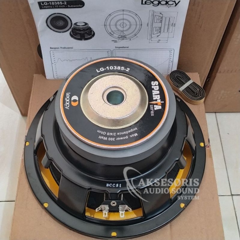 Speaker Legacy LG 10385 Sparta 10 Inch 300 Watt Subwoofer Kualitas Bagus