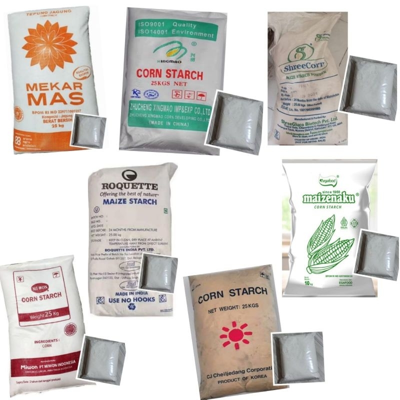 

REPACK: 500GR TEPUNG MAIZENA (MEKAR MAS/ ROQUETTE/ DONGBANG/ INDIA/ XINGMAO/ HONIG MAIZENAKU/ MIWON) Corn Starch/ Tepung Maizenaku/ Pati Jagung