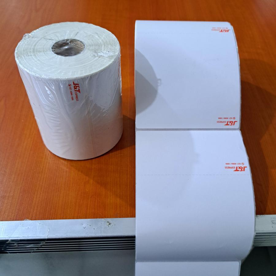 

Stiker Resi JNT - Label Thermal 4X6 J&T 2 Rangkap 100x150 mm