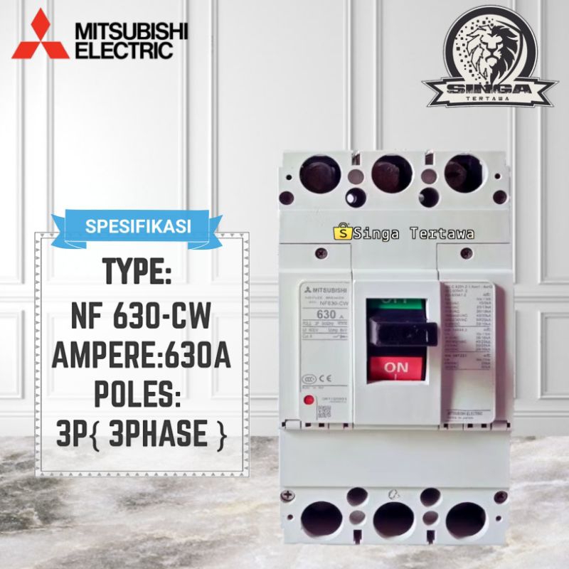 NFB MCCB breaker mitsubishi NF-630 CW 500a 630a  nf630-CW