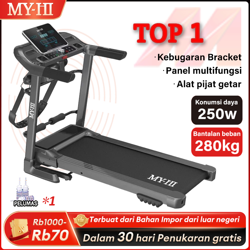 MY-HI Treadmill electric low watt JC700 Treadmill portable Treadmill Elektrik listrik lipat  BB380kg