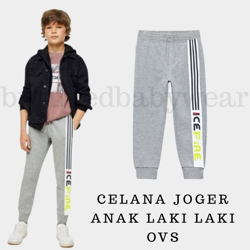 Celana Jogger Anak Laki-Laki OVS Size 3 4 5 6 7 8Tahun BBW439