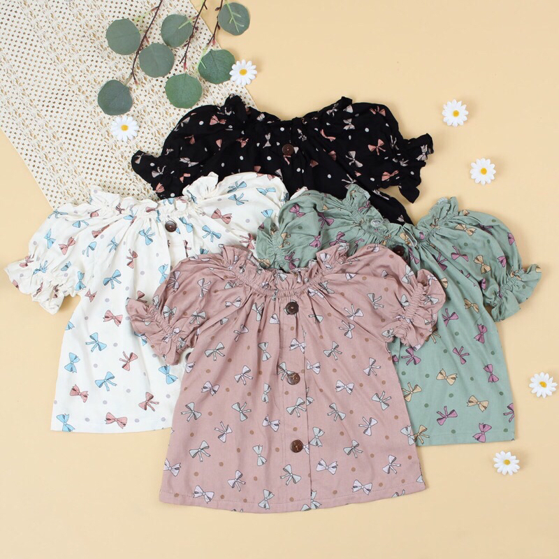 baju anak / long sabrina / baju anak perempuan / blouse anak perempuan / sabrina top / sabrina knit 