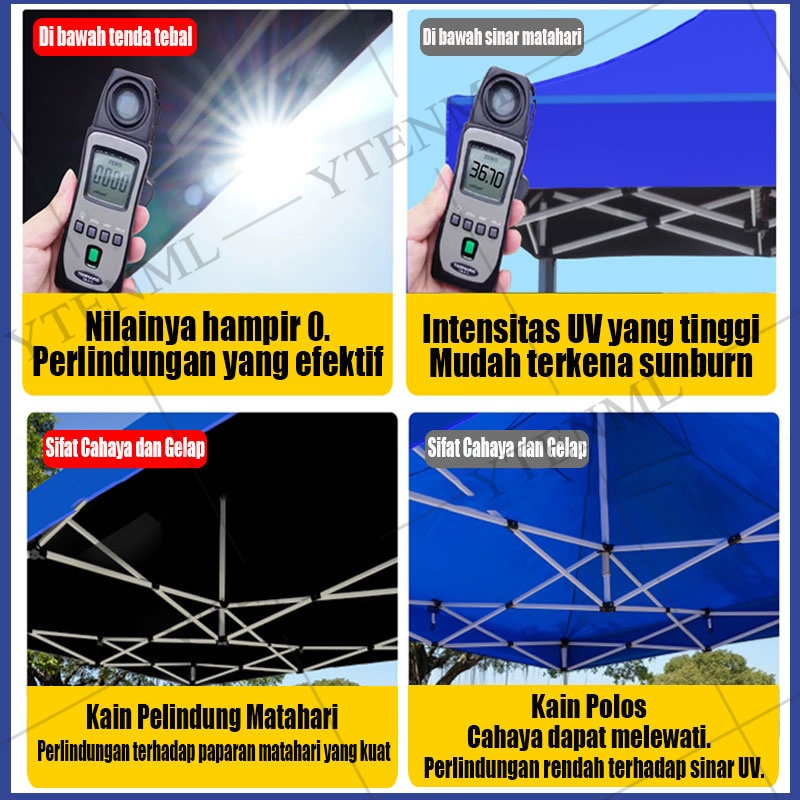 Ekstra Tebal 2100DTerpal Tenda Atap Tenda Lipat Atap Tenda Jualan Tenda Lipat Kain Tenda