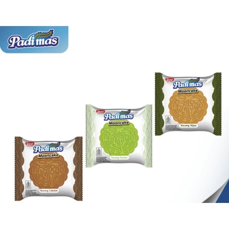 

MoonCake Padimas / Padimas Mooncake Coklat, Pandan, Kacang Hijau