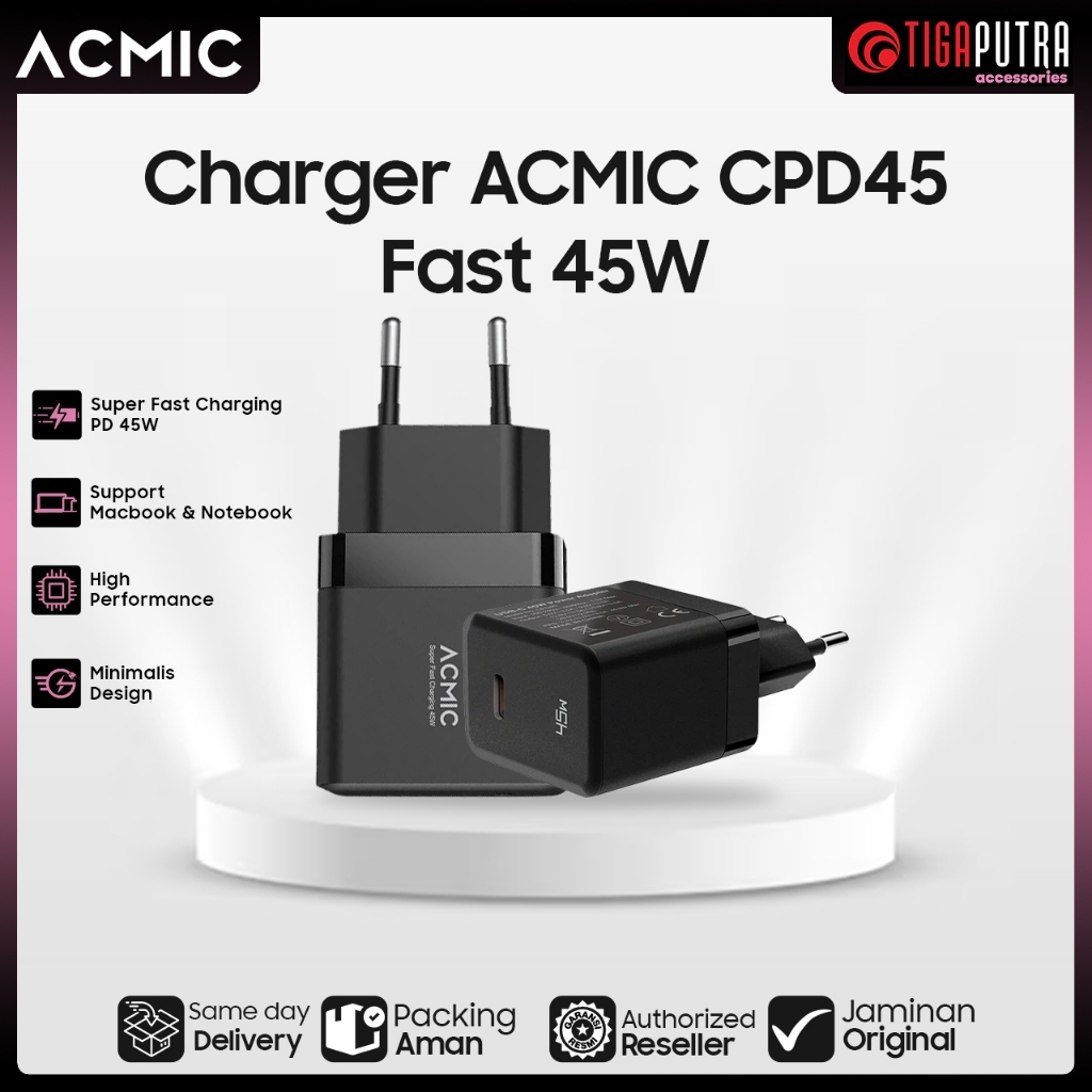 Acmic Adaptor Charger CPD20 Mini/CPD20 Pro/CPD25/CPD45/CPD65/CWC01/CWC02/CQC01