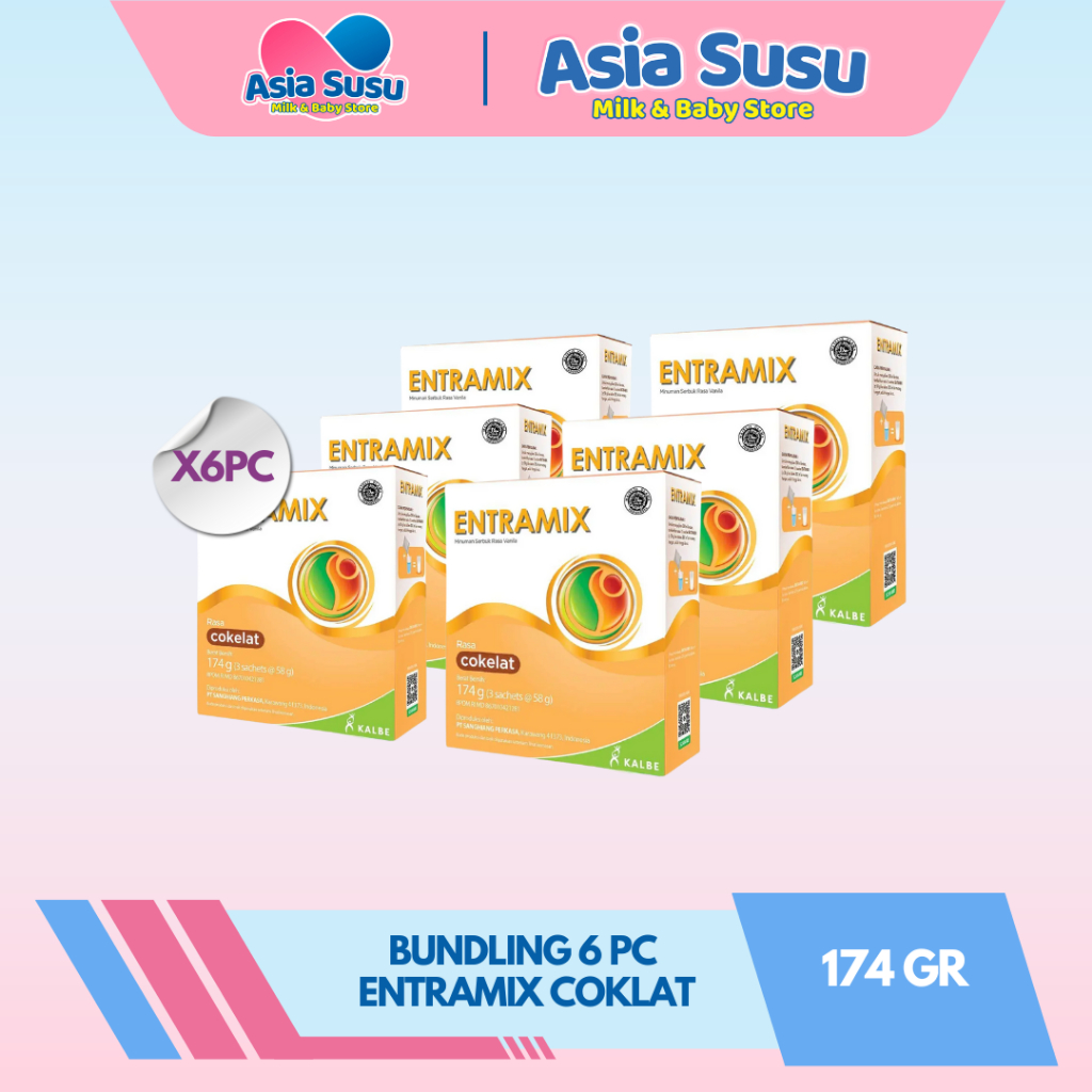 

[BUNDLE] Entramix coklat / vanila 174g x 6pc - Nutrisi Lengkap Dewasa